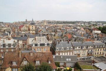 Vue en hauteur sur la ville de Dieppe