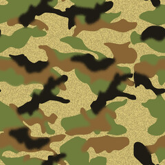 Modern military camouflage seamless pattern © DNZ CreativeDesign