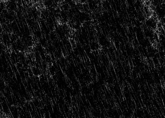 Rainstorm at night grungy abstract with white dashes on a black background