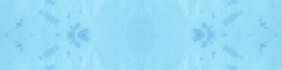 Seamless Blue Tie Dye Print Shibori. Fabric 