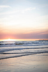 Fototapeta na wymiar Sunset in beach