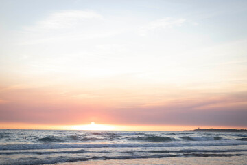 Sunset in beach