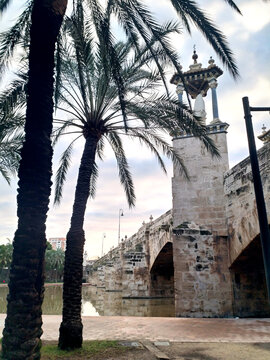 Fototapeta Brücke in Valencia
