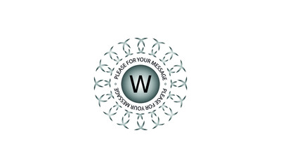 Creative design of monograms with the letter of the alphabet W on a white background. Vector illustration of restaurant, hotel, business logo.