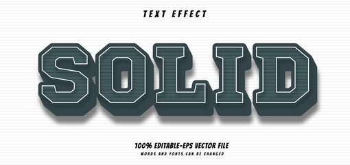 solid text effect editable vector file text design vector
