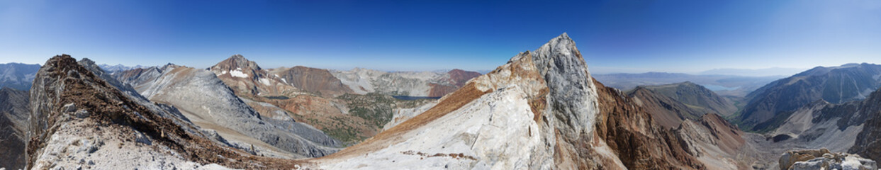 Panorama Near The Summit Of Mount Baldwin