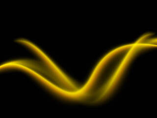 Abstract gold wave background Gold flow wave