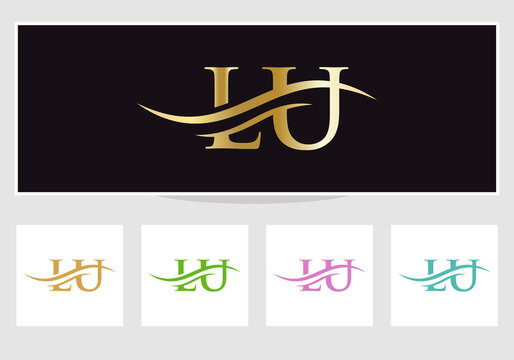 Premium Letter LU Logo Design for business and company identity.