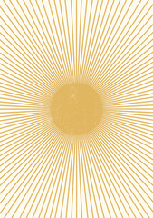 Abstract  Sun print boho minimalist printable wall art