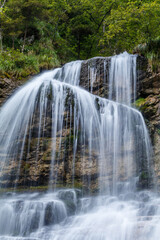 Fototapeta premium Sommerliche Weissbachfälle und Kaskaden