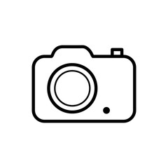 Camera icon vector in trendy flat design