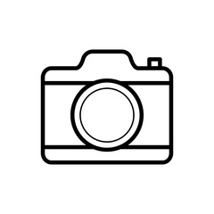 Camera icon vector in trendy flat design
