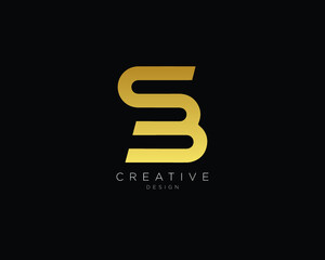 Professional and Minimalist Letter SB BS Logo Design, Editable in Vector Format