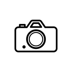 Camera icon vector in trendy flat design