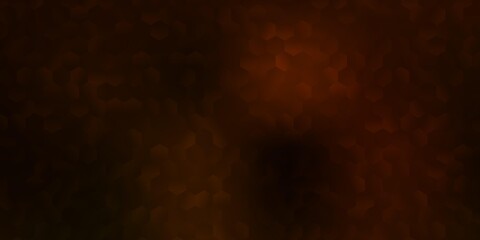 Dark orange vector texture with memphis shapes.
