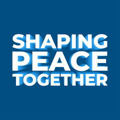 Design for celebrating international day of peace. Happy world peace day greeting.