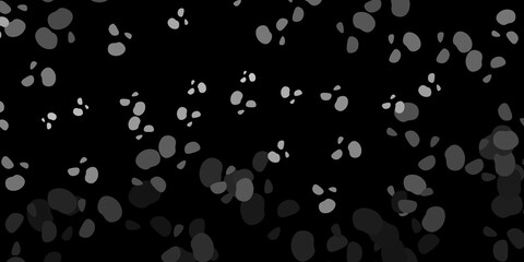 Dark gray vector texture with memphis shapes.