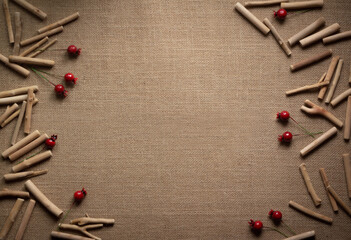 wallpaper with wood and cherries