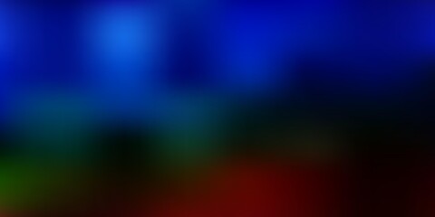 Dark multicolor vector blurred pattern.