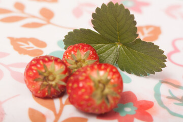 strawberry on a plate