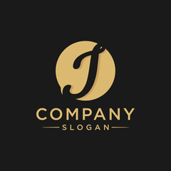I Letter Luxury Logo Design Template Inspiration