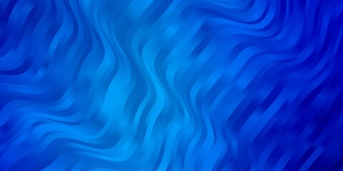Light BLUE vector template with curves. Brand new colorful illustration with bent lines. Pattern for booklets, leaflets.