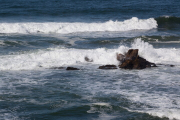 Ocean waves at the beach