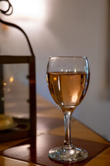 Tasting of local rose wine from Aix en Provence, Provence, France
