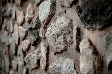Background of stone wall with rough relief