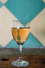 Tasting of local rose wine from Aix en Provence, Provence, France