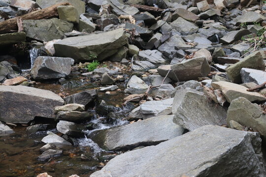 river and rocks