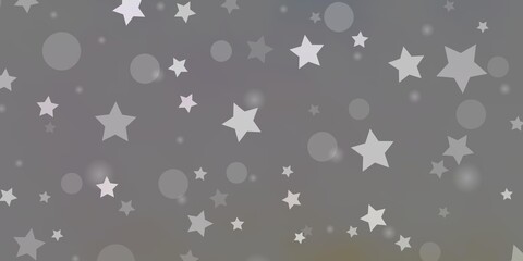 Fototapeta na wymiar Light Multicolor vector pattern with circles, stars. Colorful illustration with gradient dots, stars. Pattern for trendy fabric, wallpapers.