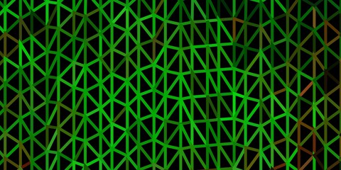 Light green, red vector gradient polygon design.