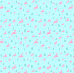 flamingo & pineapple pattern