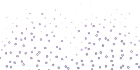 Light purple vector natural layout with flowers.