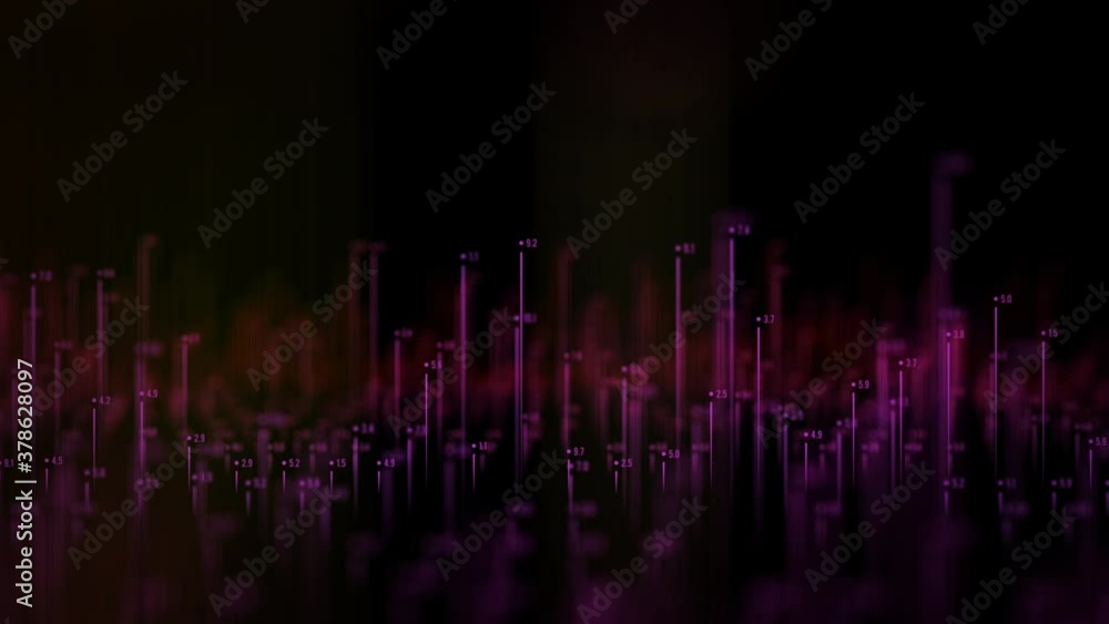 Poster abstract big data visualization. futuristic infographics aesthetic design. visual information comple