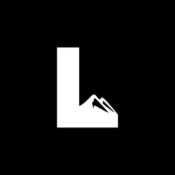 recommend clip art: L letter Mountain Logo Design Vector Template Inspiration