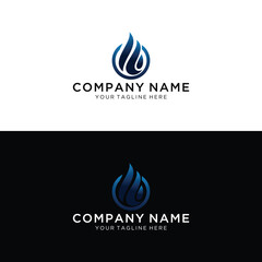 Fire Flame Logo design vector template. Abstract element Logotype concept icon.