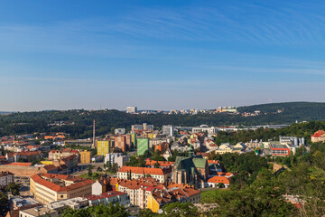 Fototapeta na wymiar A view of the city of Brno in the Czech Republic in Europe.