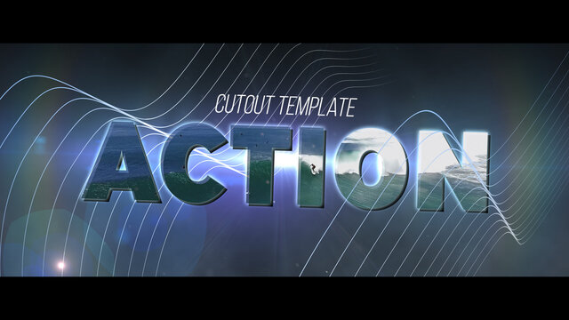 Action Cutout Title