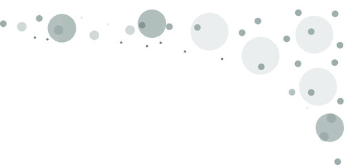 Gray vector background with a pattern of circles with different diameters. Textured template for a web splash in a modern style.