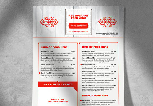 Stylish Food and Drink Poster Layout