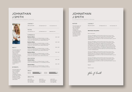 Contemporary Resume Layout