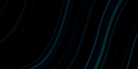 Dark BLUE vector texture with wry lines. Brand new colorful illustration with bent lines. Pattern for ads, commercials.