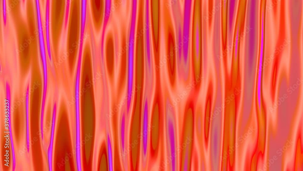 Poster looped animated background of deforming wave surfaces. abstract animation. 3d render