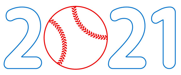 Baseball 2021 lettering