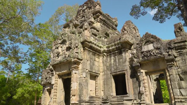 Chau Say Tevoda Temple is a UNESCO World Heritage Site in Angkor, Cambodia