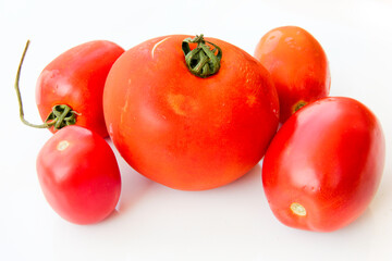 fresh and organic red tomatoes