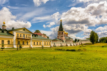 Assumption Cathedral. Valdai Iversky Bogoroditsky Svyatoozersky Monastery is an Orthodox monastery .