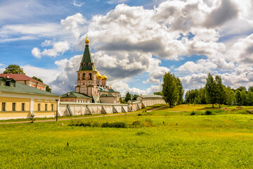 Assumption Cathedral. Valdai Iversky Bogoroditsky Svyatoozersky Monastery is an Orthodox monastery .